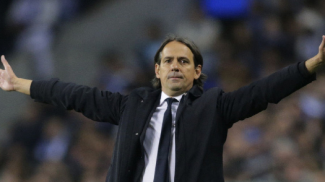 L'allenatore dell'Inter Simone Inzaghi