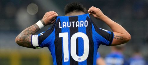 In foto Lautaro, attaccante dell'Inter.