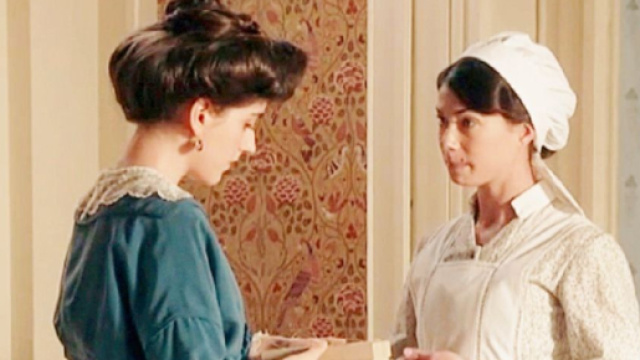 Jimena e Teresa nella soap La Promessa su Canale 5.