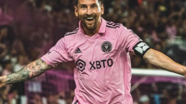 Leo Messi chambré après son altercation avec Felipe. (screenshot Twitter - @ActuFoot_)