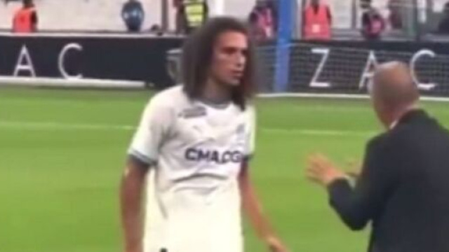 Matteo Guendouzi sous les couleurs de l'OM (capture video @_BeFootball)
