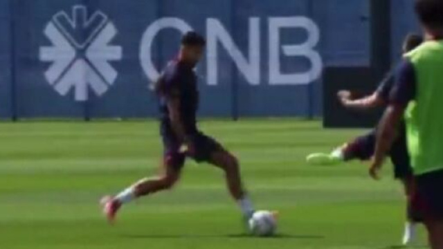 1er entra&icirc;nement pour Gon&ccedil;alo Ramos avec le PSG (capture Twitter @psgcommunity_)