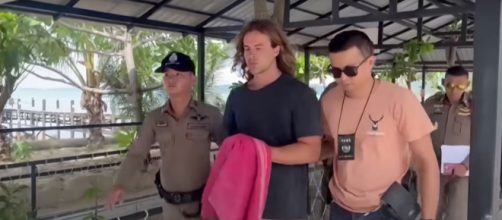Daniel Sancho es trasladado por la policía de Tailandia (Captura de vídeo)