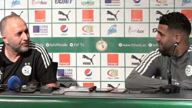L'Algérie de Belmadi affronte le Sénégal ce mardi soir. (screenshot Twitter - @la_vagueverte)
