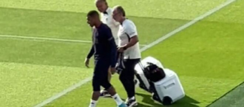 Kylian Mbappé de retour avec le PSG (capture Twitter @panams75)