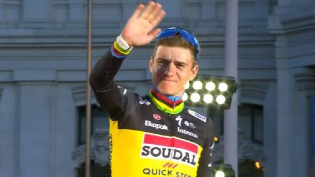 Richard Plugge, TM Jumbo Visma: 'Evenepoel è il miglior corridore da classiche che ci sia'.