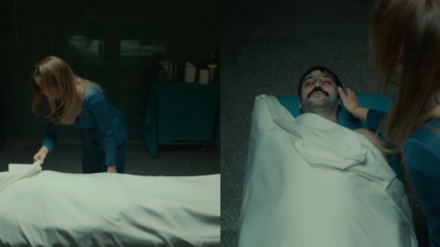 Terra amara, spoiler, Züleyha saluta Yilmaz in obitorio: 'La mia vita finirà e ci rivedremo'.