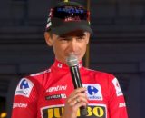 Ciclismo, il vincitore della Vuelta España Sepp Kuss.