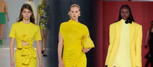 Il giallo tra i colori trend della moda donna per l'autunno inverno 2023-24.