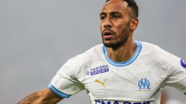 Aubameyang aurait des doutes sur son futur à l'OM. (screenshot Twitter - @Be_OM13)