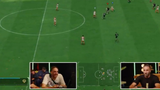 Adil Rami présent pour une soirée d'EA Sports. (screenshot Twitter - @Walid0207)