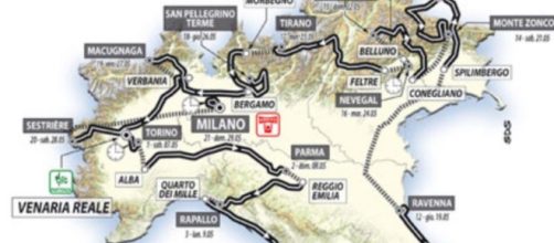 Giro d'Italia 2024, la partenza dovrebbe essere da Venaria Reale come nel 2011