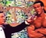 El culturista Miguel Ángel Masch en el programa 'Uno para todas' junto a Goyo González (Telecinco)