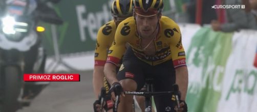 Ciclismo, Primoz Roglic alla Vuelta Espana.