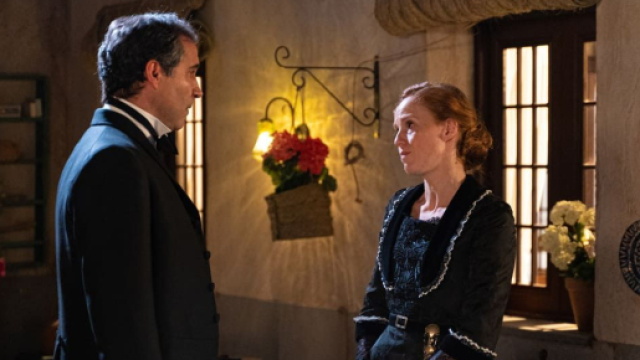 La Promessa, spoiler Spagna: Gregorio fa credere a Cruz di essere il padre del bimbo di Pia.