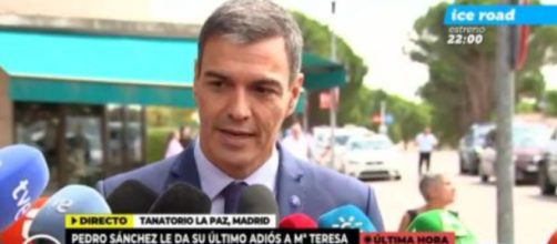 El mandatario dijo que María Teresa Campos había sido una mujer muy conocedora de la actualidad (Captura de pantalla de Telecinco)