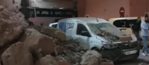 El terremoto dejó varios edificios dañados en Marruecos (Youtube, ABC7)