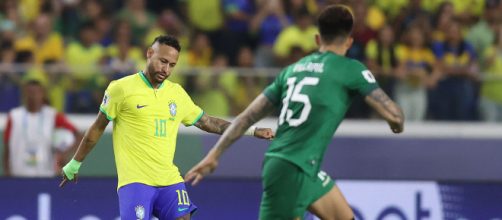 Neymar iniciou o jogo contra a Bolívia em busca da artilharia isolada da Seleção. (Vitor Silva/CBF)