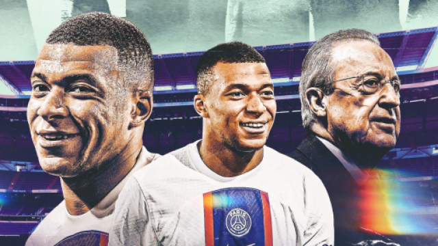 Kylian Mbappé et Florentino Perez (capture Twitter @panams75)
