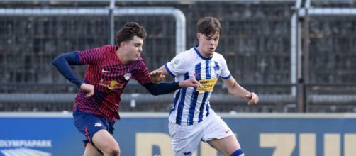 Nella foto sulla destra Luis Trus, centrocampista under 19 dell'Hertha Berlino.