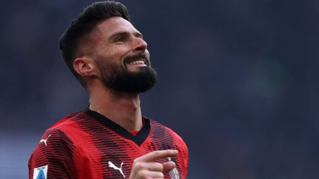 Olivier Giroud en forme avec l'AC Milan. (screenshot X @Footballogue)