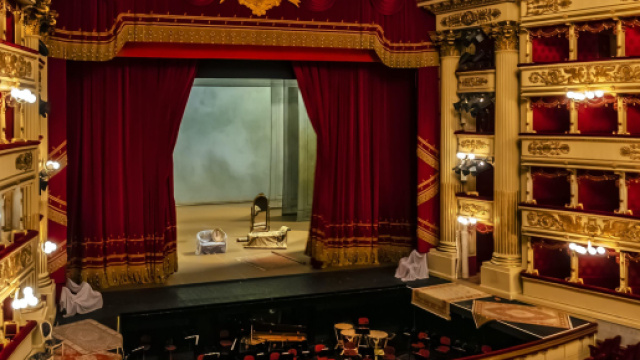 Uno scorcio del teatro La Scala di Milano.