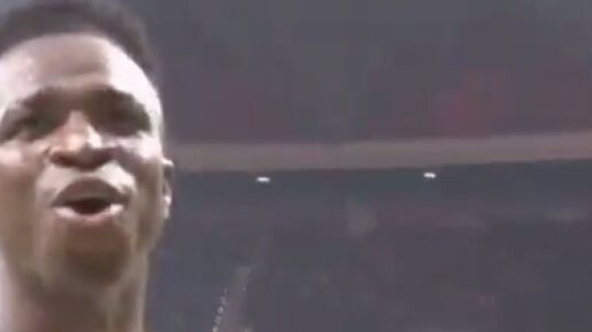 Vinicius auteur de mots forts face à l'Atlético. (screenshot Twitter @Elchiringuito)
