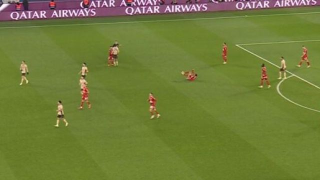 Barcola agacé après avoir pris un carton jaune face à Brest. (screenshot @primevideo)