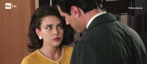 Il Paradiso delle signore - Chiara Russo (Maria) e Danilo D'Agostino (Matteo).