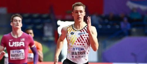 Julien Watrin subió a lo más alto del podio en el relevo 4 x 400 metros del Campeonato Europeo de Belgrado 2022 (Instagram @watrinj)