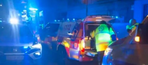 Una ambulancia fue la encargada de evacuar al herido hasta un hospital (Youtube, Emergencias Madrid OFICIAL)