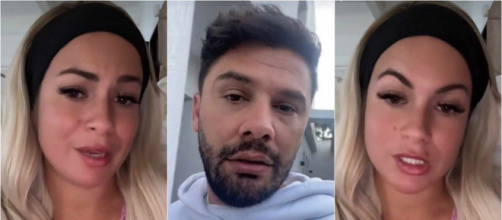 Carla Moreau écourée par une vidéo où la copine de Kevin Guedj fait boire de l'alcool à sa fille, la guerre continue. (@Snapchat)