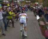 Tadej Pogacar in fuga al Lombardia - Screenshot © Eurosport