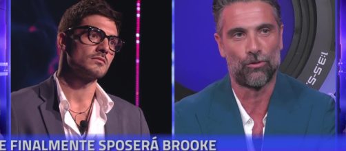 Lorenzo Spolverato e Luca Calvani (©Grande Fratello/Mediaset)