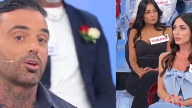 In foto Mario e Morena a Uomini e donne (screenshoot &copy; Canale 5).