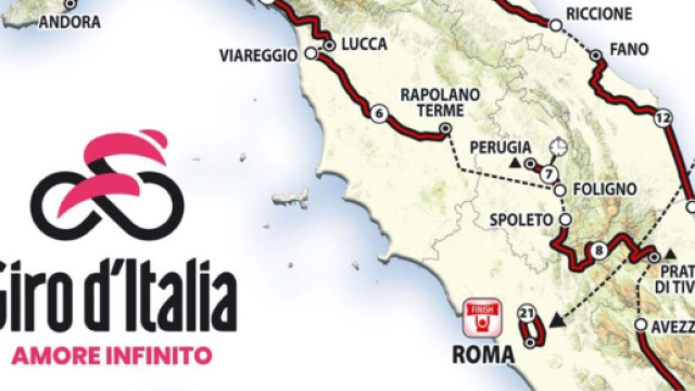Il percorso del Giro d'Italia 2024 - © Rcs Sport.