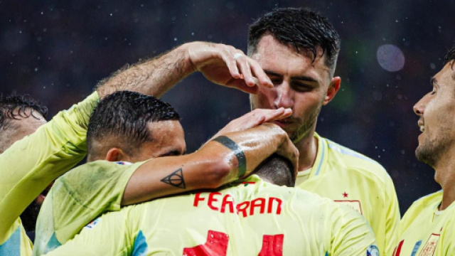 Ferran dopo un gol profilo Facebook calciatore &copy;