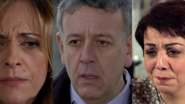 Silvia Graziani, Guido Del Bue e Mariella Altieri - screenshot &copy; Un posto al sole