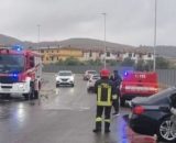 Macchina incidentata a Crotone © Vigili del Fuoco