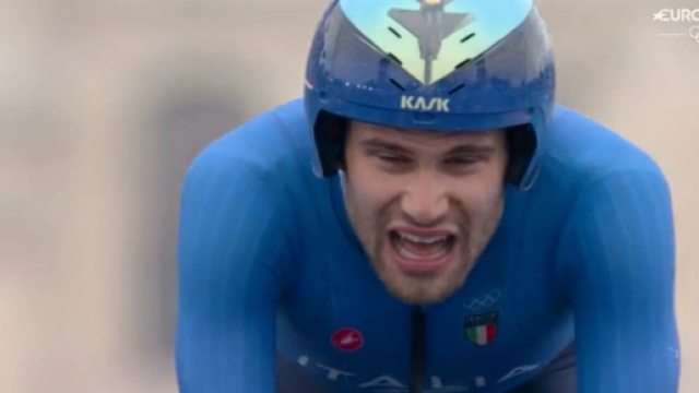 Filippo Ganna - Screenshot © Eurosport