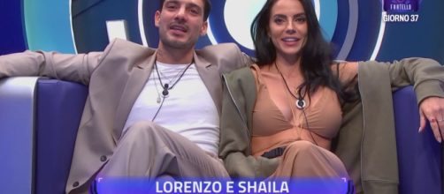 Lorenzo Spolverato e Shaila Gatta (©Grande Fratello/Mediaset).