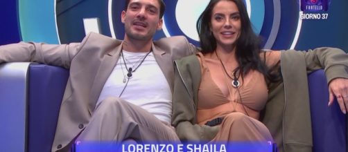 Shaila Gatta e Lorenzo Spolverato (©Grande Fratello/Mediaset)