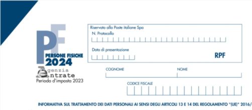 Scadenza il 31 ottobre per presenill modello Redditi PF 2024 © Agenzia delle Entrate.