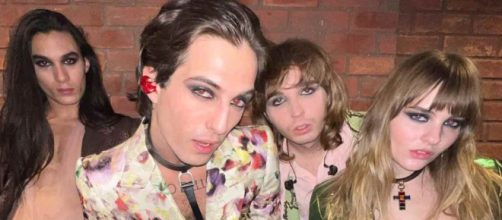 Damiano David e gli altri componenti del Maneskin (© Instagram)