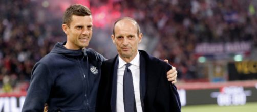 Thiago Motta e Massimiliano Allegri - foto sito ufficiale © Rainews