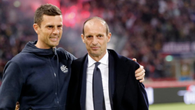 Thiago Motta e Massimiliano Allegri - foto sito ufficiale &copy; Rainews