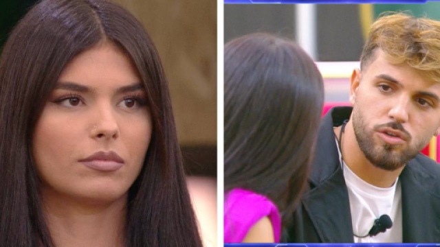 Federica Petagna e Alfonso D'Apice (&copy; Grande Fratello Mediaset).