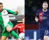 David Hacko, difensore del Feyenoord. Foto © Feyenoord. Milan Skriniar, difensore del PSG. Foto © PSG