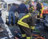 Incidente stradale nel territorio di Catanzaro - © Vigili del Fuoco