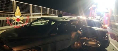 Incidente sulla Tangenziale Ovest a Catanzaro - © Vigili del Fuoco